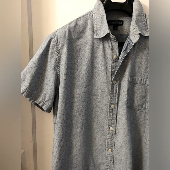 J. CREW MERCANTILE MEN’S COTTON CHAMBRAY SHORT SLEEVE SHIRT - Picture 13 of 13